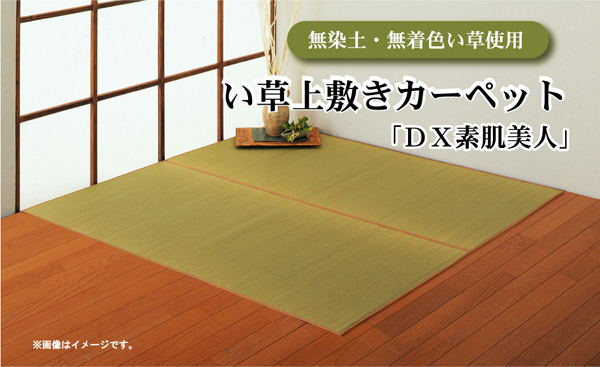 無染土 い草上敷 『DX素肌美人』 江戸間 ( 裏:不織布張り）